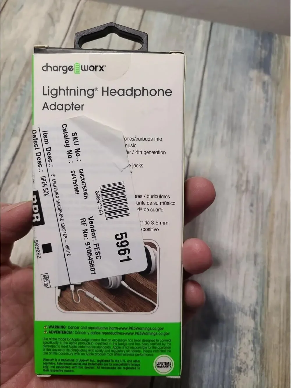 Charge Worx USB-C Headphone Adapter